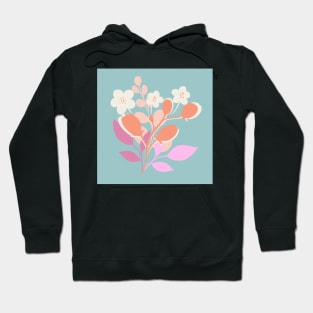 Modern floral bouquet print Hoodie